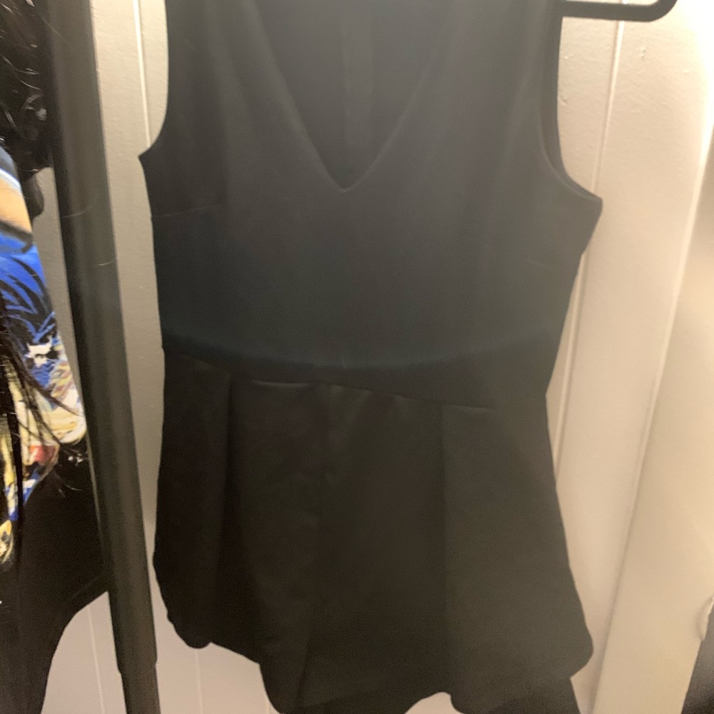 black elegant romper w/ choker